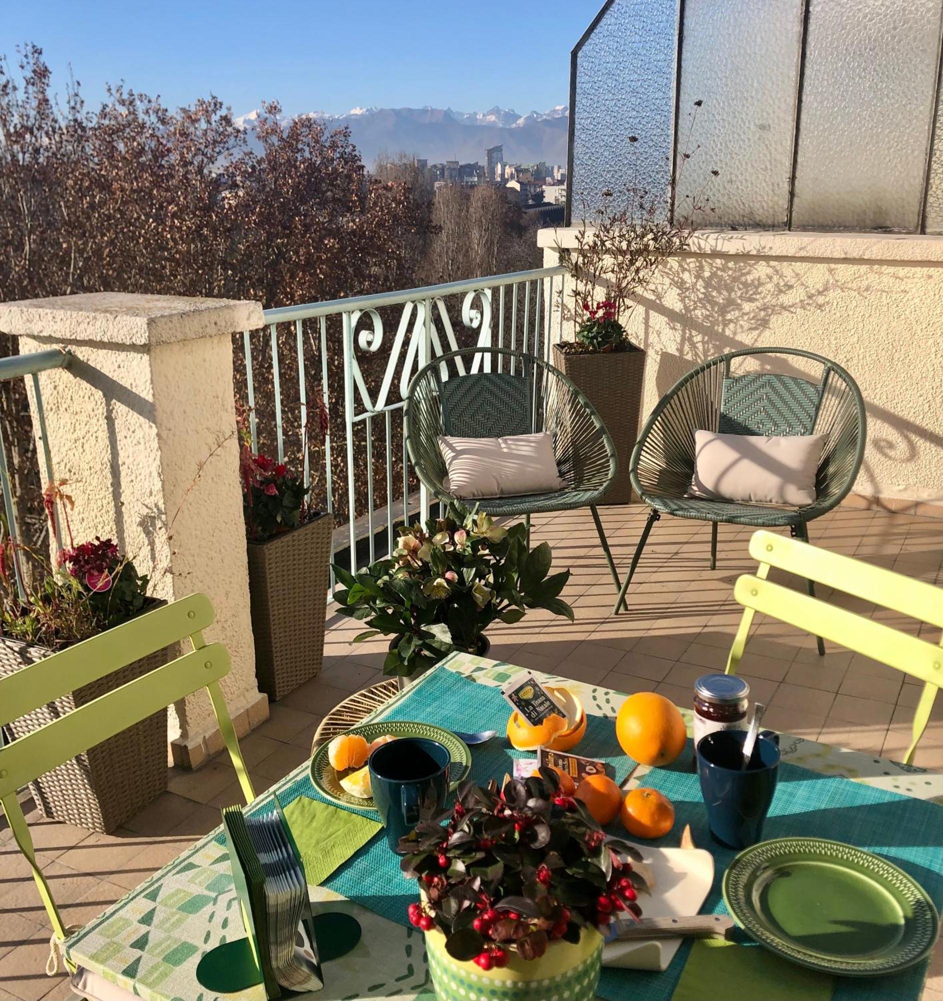 Ferienwohnung Attico Ellen Terrazza Con Vista Turin Exterior foto